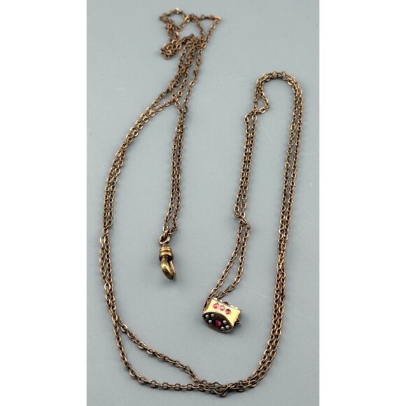 Antique Gold Filled Watch Chain 48